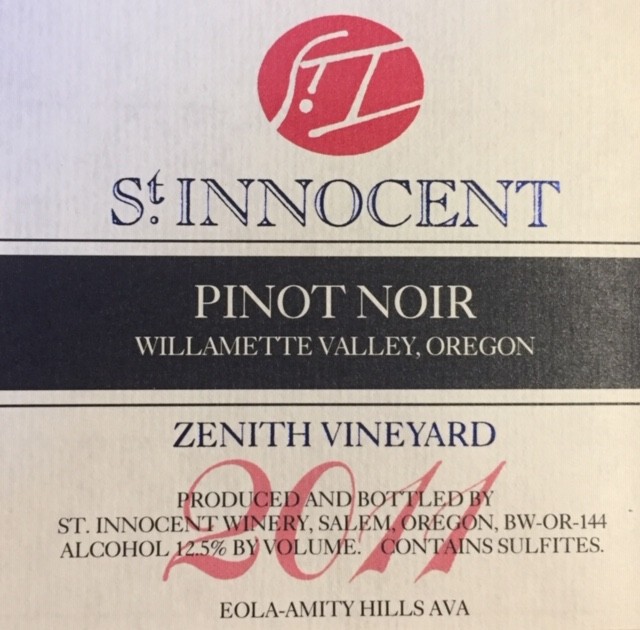 2011 Pinot Noir Zenith Vineyard 1.5L