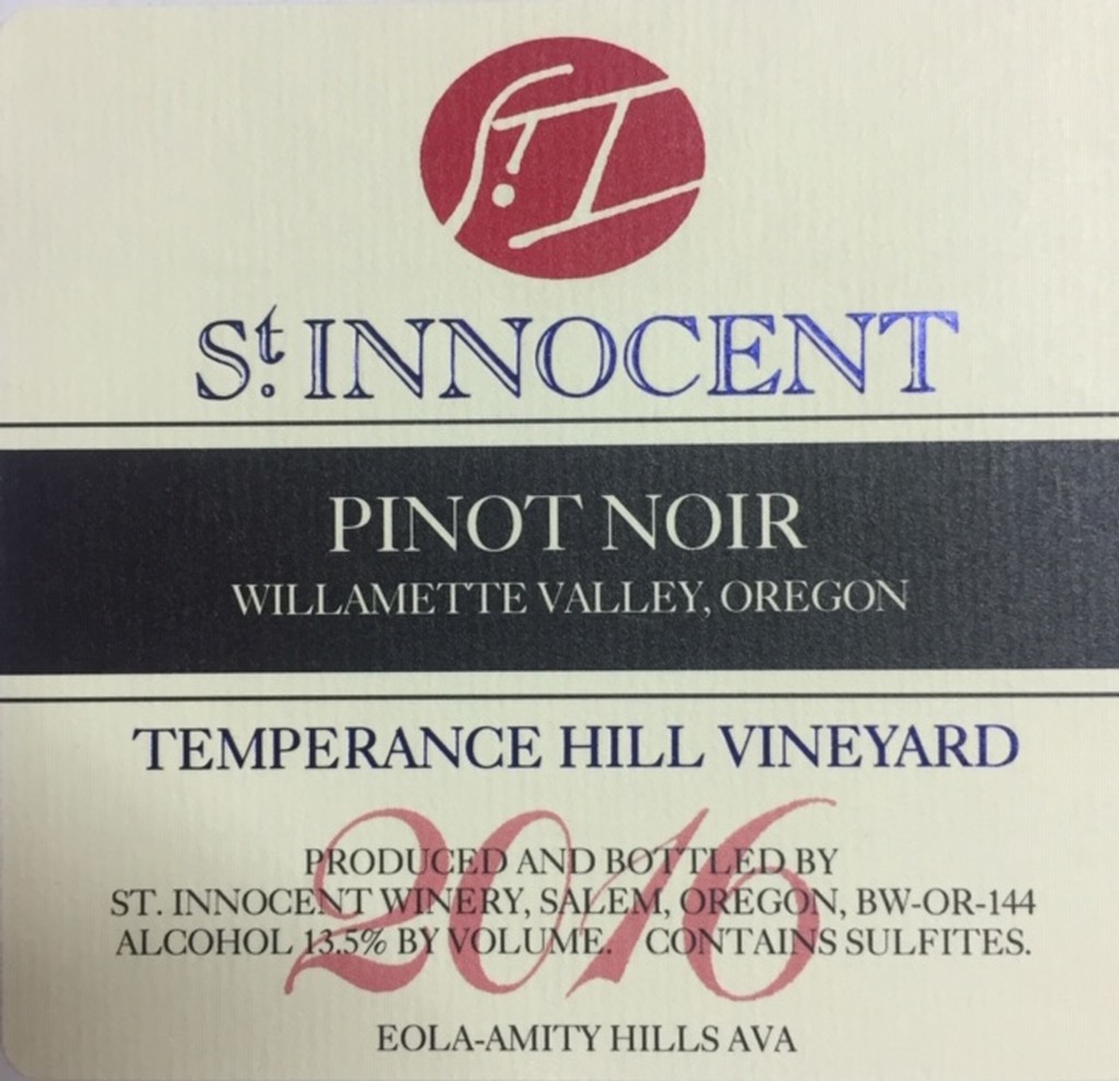 2016 Pinot Noir Temperance Vineyard 1.5L