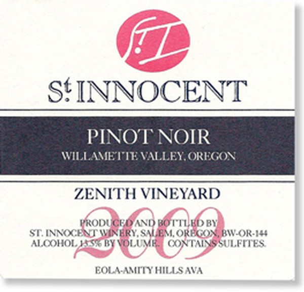 2009 Pinot Noir Zenith Vineyard