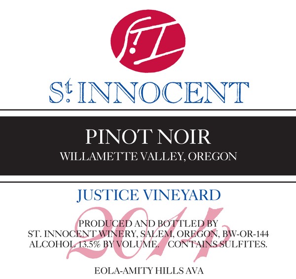 2014 Pinot Noir Justice Vineyard