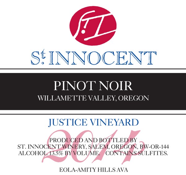 2014 Pinot Noir Justice Vineyard 3L