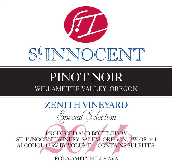 2014 Pinot Noir Zenith Vineyard Special Selection 1.5L